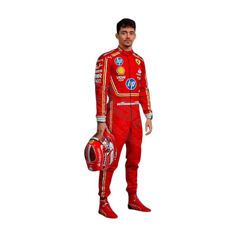 2024 Monaco GP Scuderia Ferrari Hp Charles Leclerc F1 Race Suit