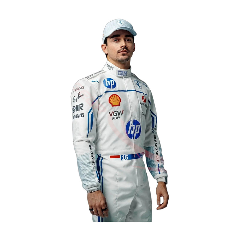 2025 Charles Leclerc Scuderia Ferrari Hp Monaco GP Race Suit
