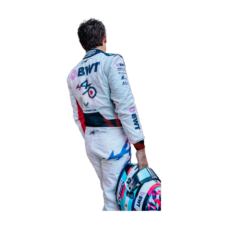 2025 Pierre Gasly Spanish GP celebrate 70 years Race Suit