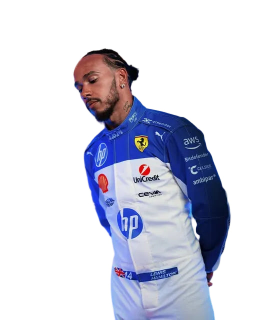 2025 Lewis Hamilton Scuderia Ferrari F1 Miami GP Race Suit