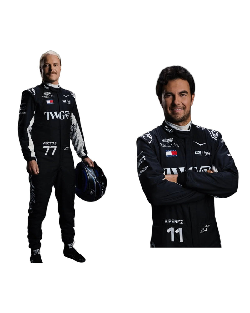 NEW 2026 Cadillac F1 Team Race Suit Replica | TWG AI – Valtteri Bottas and Sergio Perez editions