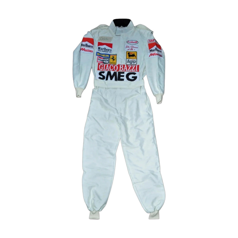 1980 Gilles Villeneuve SMEG Embroidered patches F1 Race Suit
