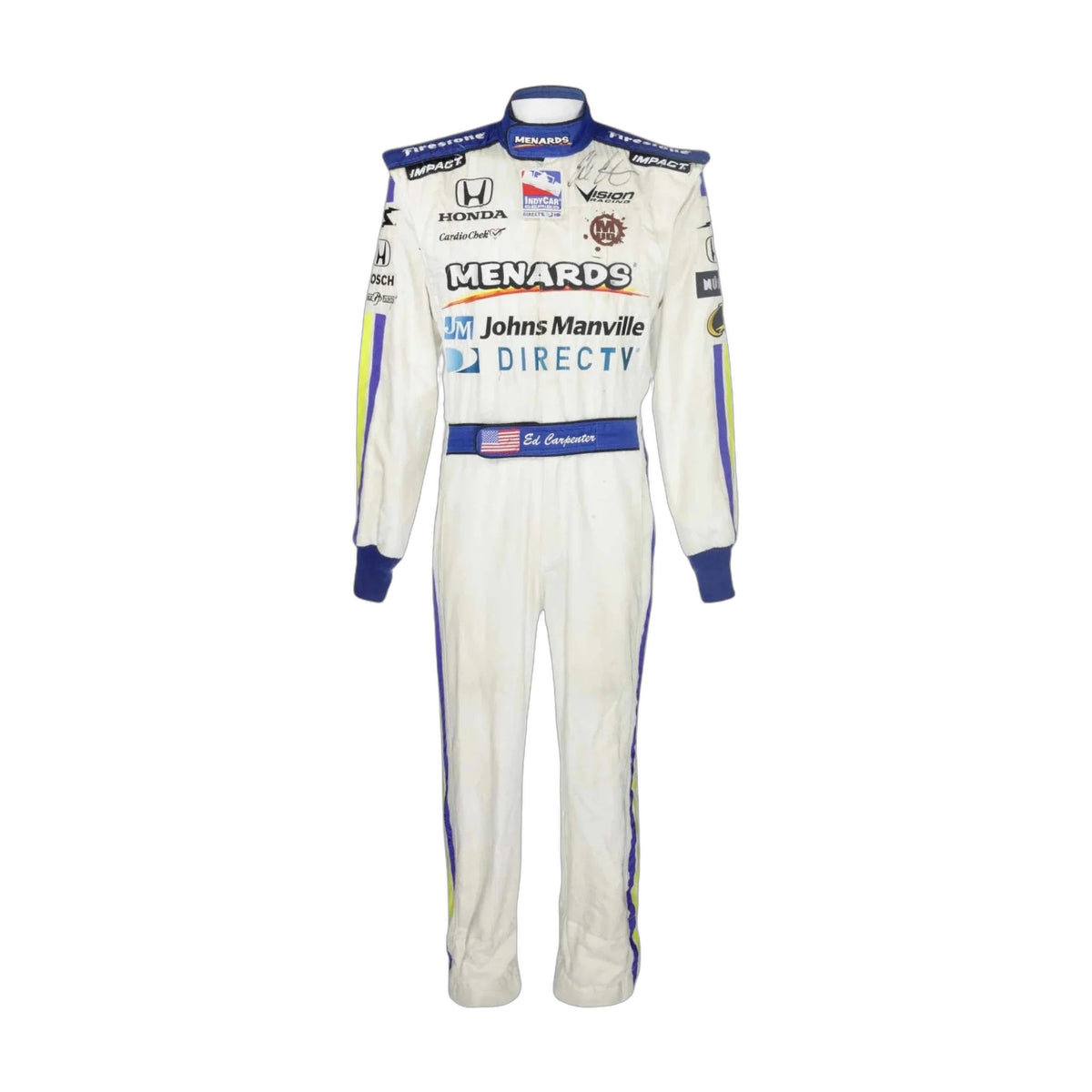 2008 Ed Carpenter Menards IndyCar Printed Race Suit
