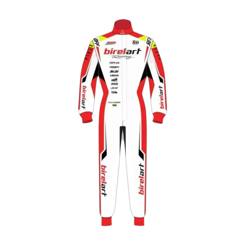 2026 Offset PSL BirelART Karting Race Suit | Red and White