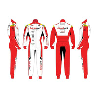 2026 Offset PSL BirelART Karting Race Suit | Red and White