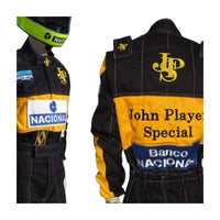 Ayrton Senna 1985 F1 JPS Embroidery Race Suit