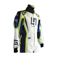 LN Kart OMP Driver Overall White Go Kart Race Suit