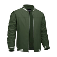 Men's Lightweight Bomber Jacket - Army Green