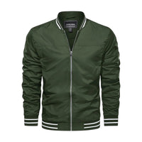 Men's Lightweight Bomber Jacket - Army Green