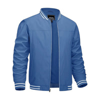 Men's Lightweight Bomber Jacket - Blue