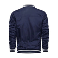 Men's Lightweight Bomber Jacket - Navy Blue