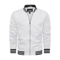 Men's Lightweight Bomber Jacket - White